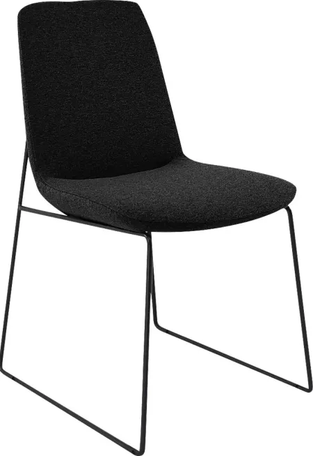 Bermwood Black Dining Chair, Set of 2