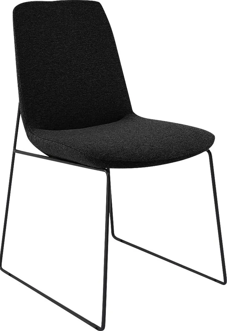 Bermwood Black Dining Chair, Set of 2