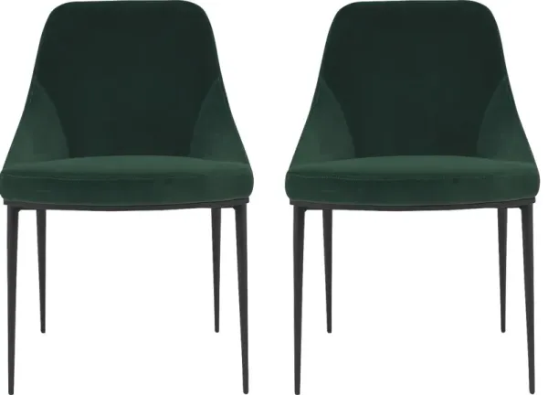 Ashberry Green Arm Chair, Set of 2