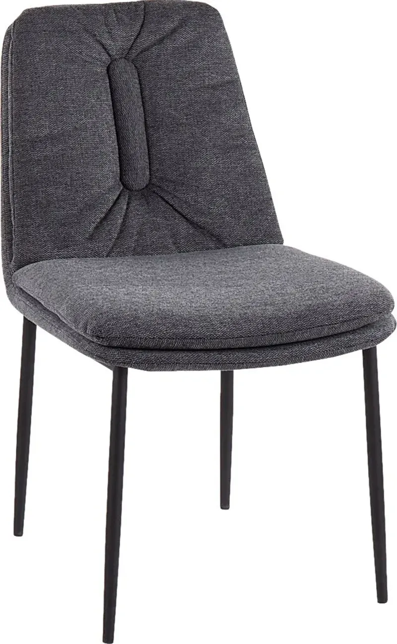 Kraemar Charcoal Side Chair, Set of 2