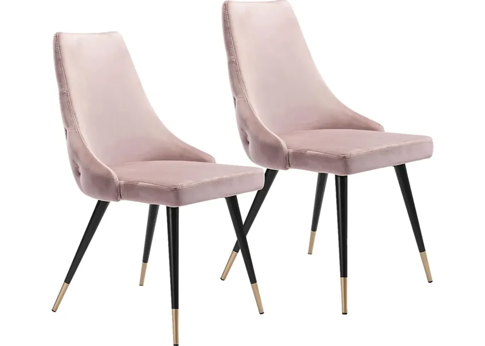 Solveig Pink Side Chair, Set of 2