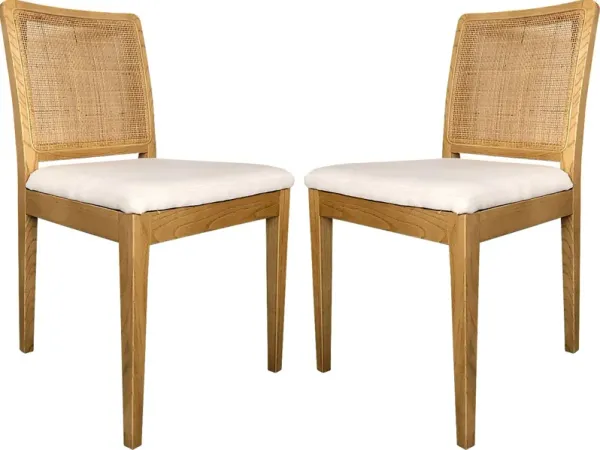 Manatel Natural Dining Chair, Set of 2