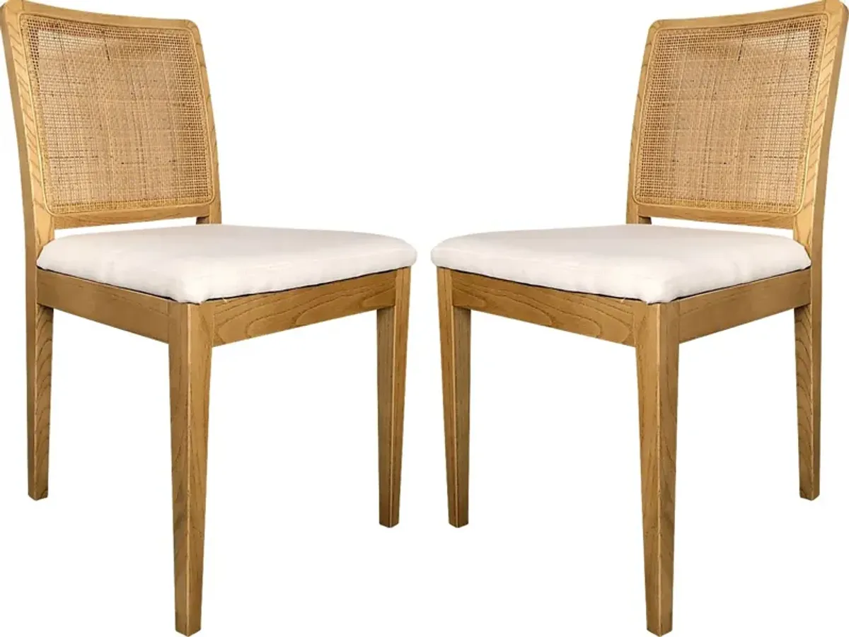 Manatel Natural Dining Chair, Set of 2