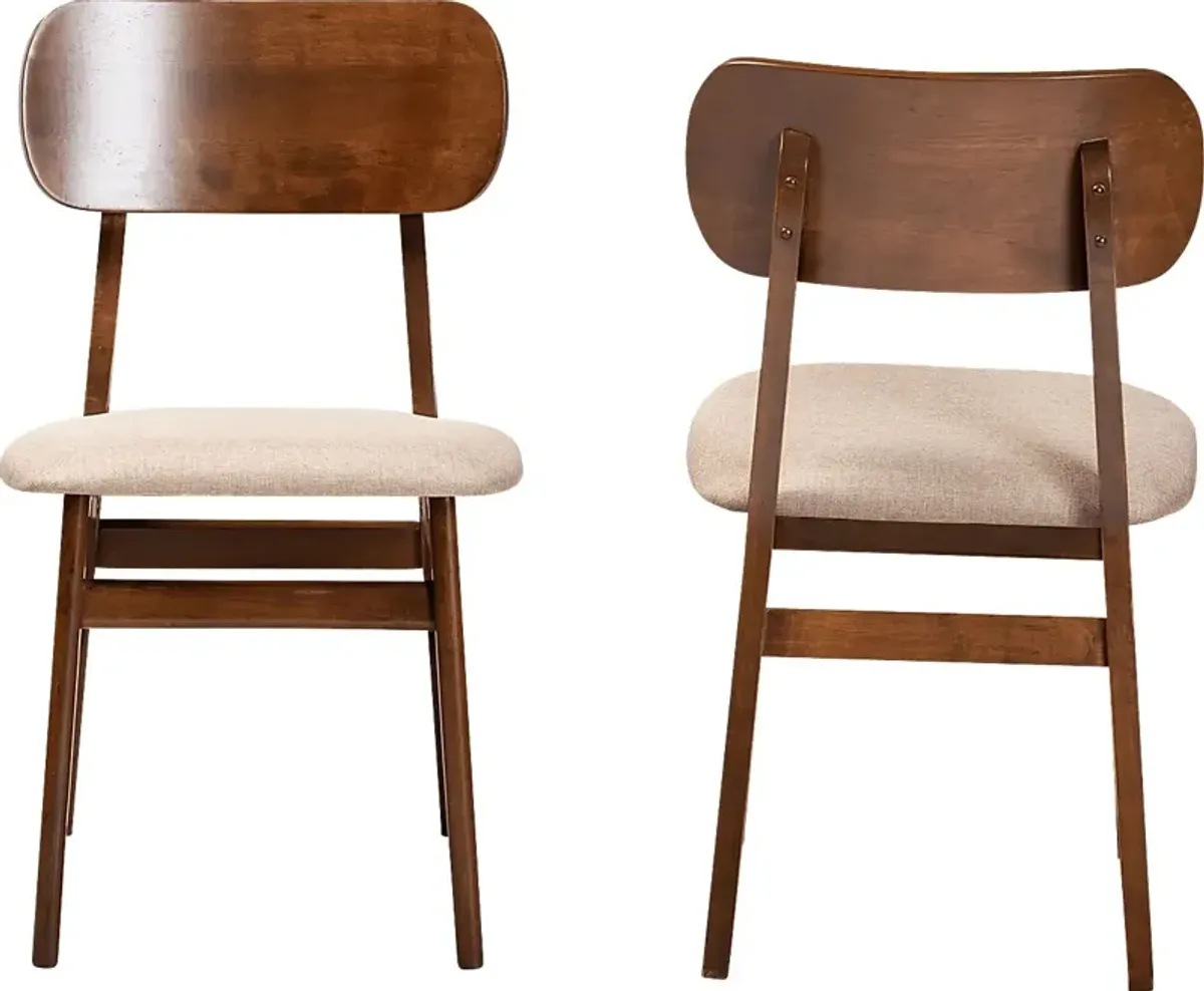 Bennson Brown Side Chair, Set of 2