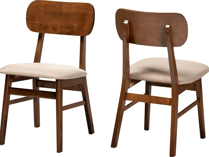 Bennson Brown Side Chair, Set of 2