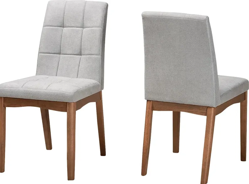 Gelston Light Gray Side Chair, Set of 2
