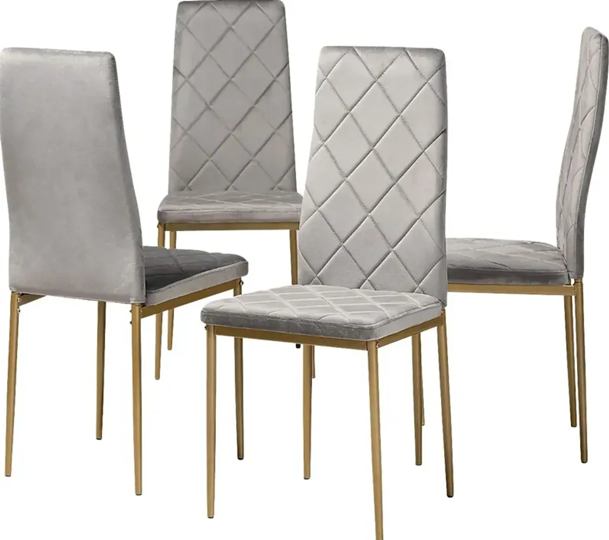 Sahallee Gray Side Chair, Set of 4