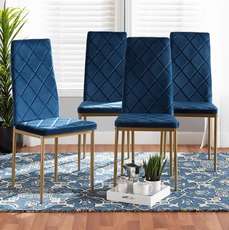 Sahallee Blue Side Chair Set of 4