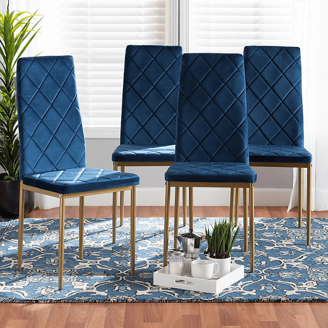 Sahallee Blue Side Chair, Set of 4