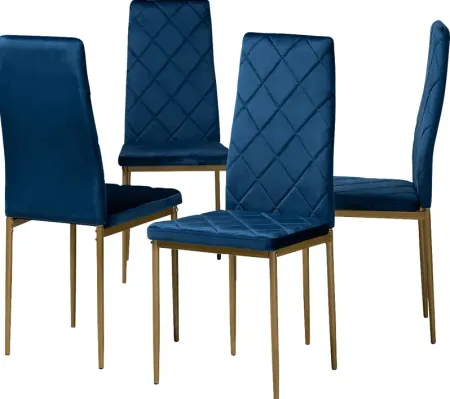 Sahallee Blue Side Chair Set of 4