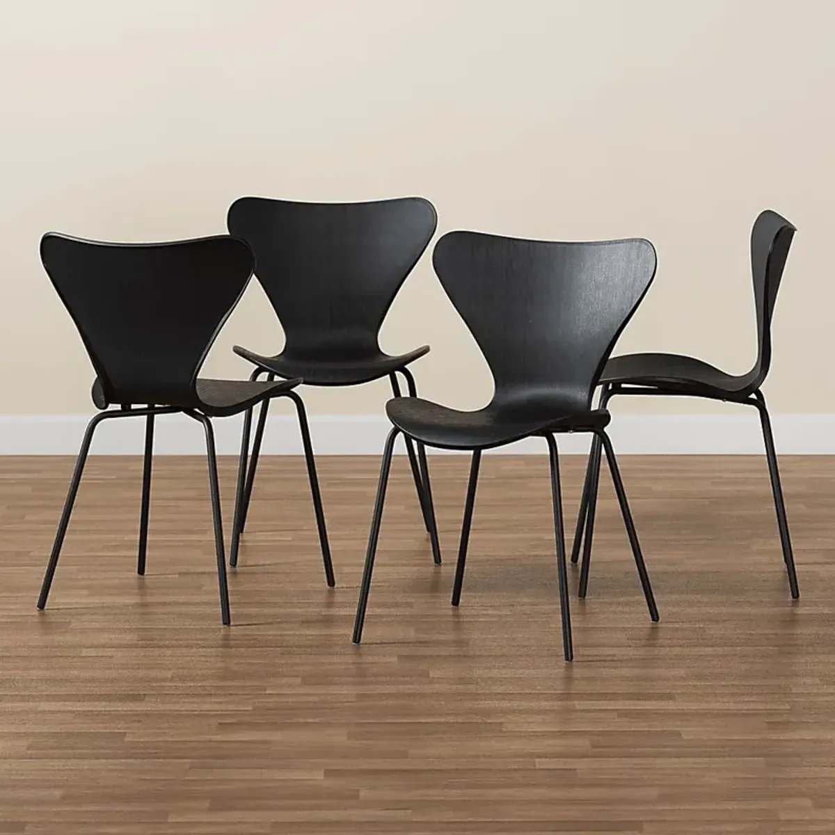 Thistlewood Black Side Chair, Set of 4