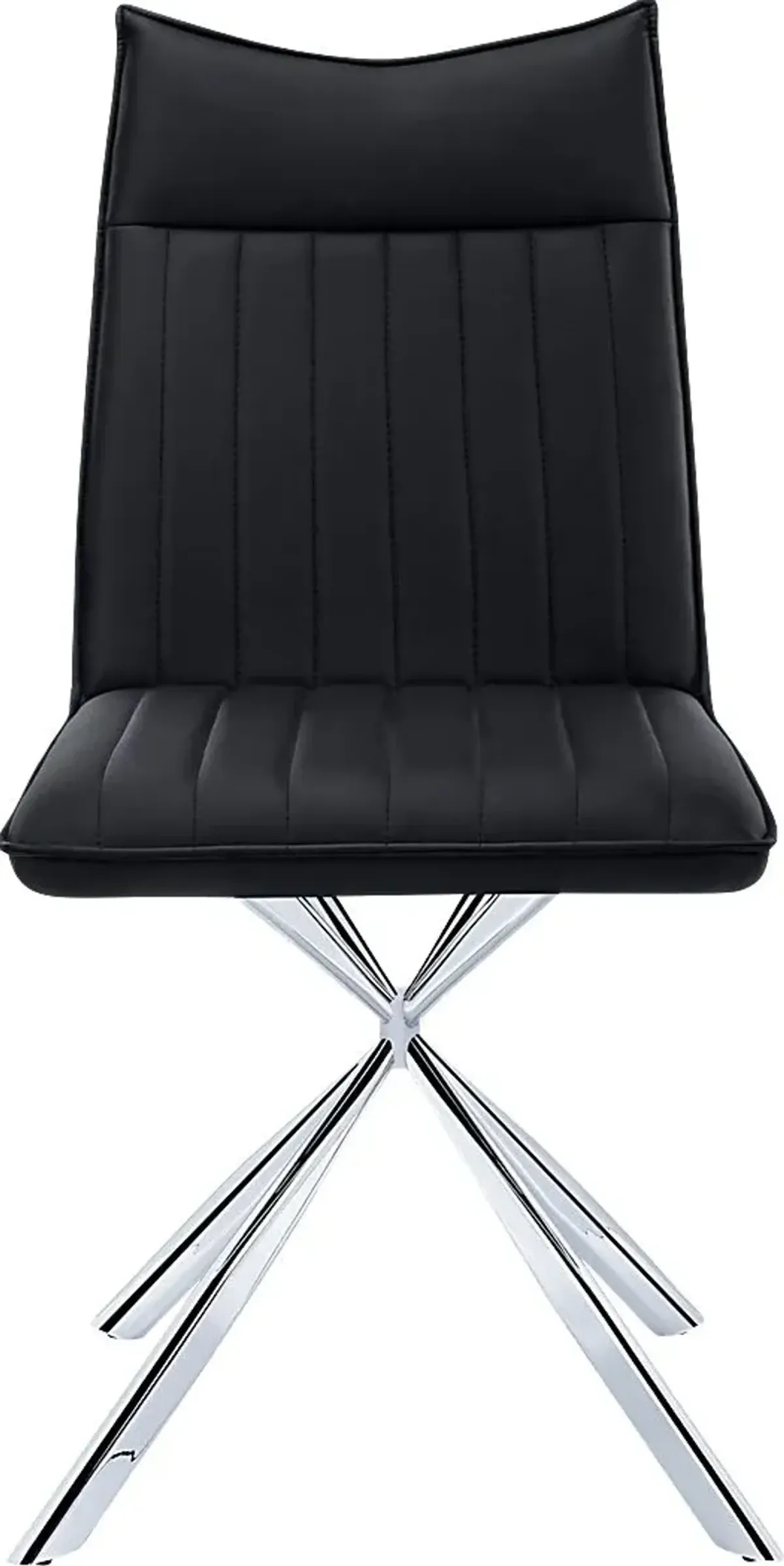 Appaloosa Black Chrome Side Chair, Set of 2