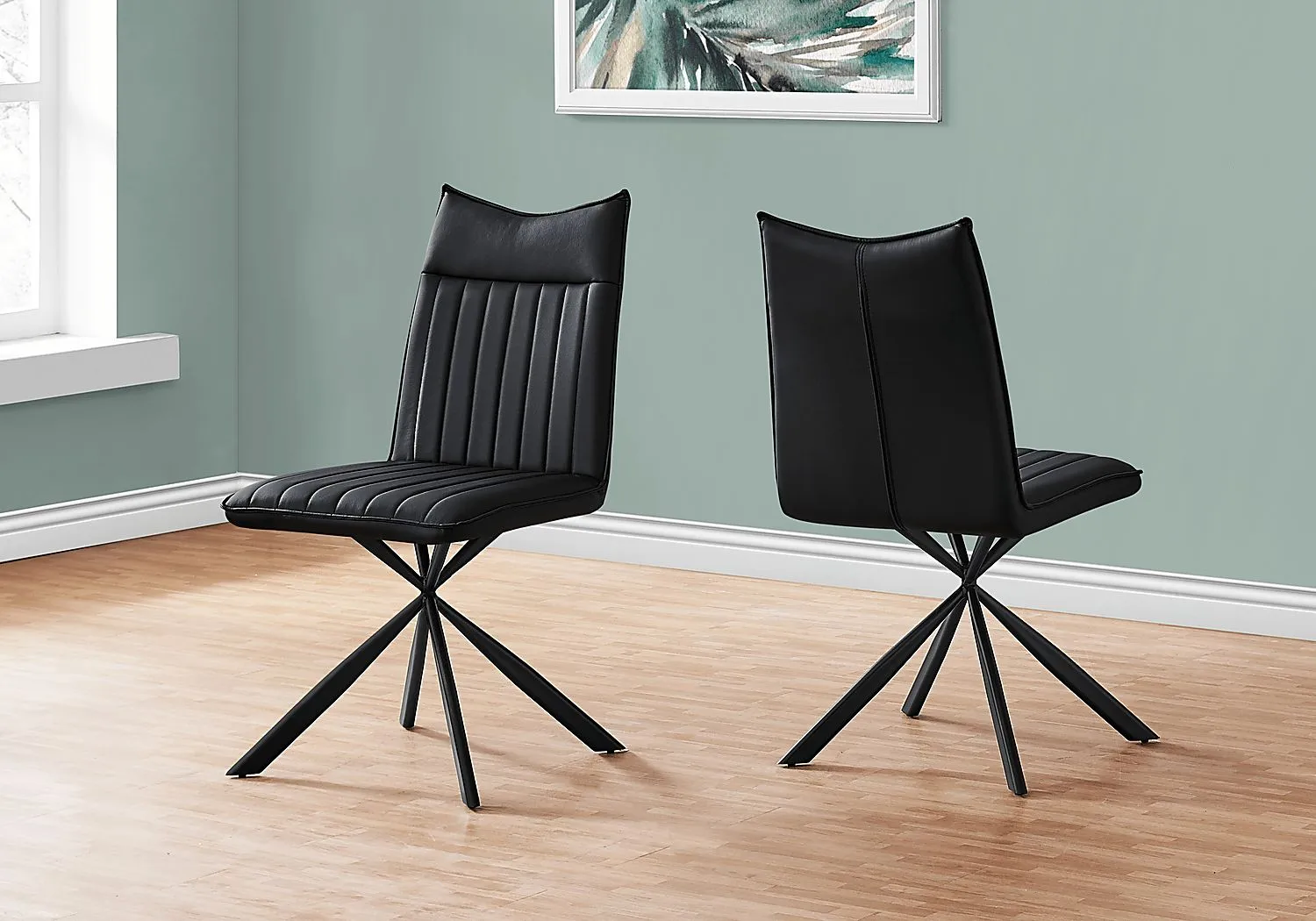 Appaloosa Black Side Chair, Set of 2