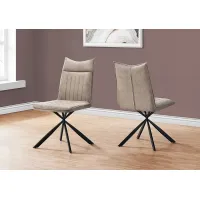 Appaloosa Taupe Side Chair, Set of 2
