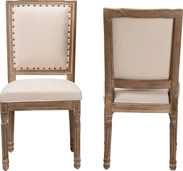 Loranne I Beige Dining Chair, Set of 2