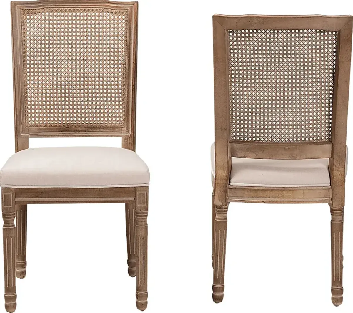 Loranne II Beige Dining Chair, Set of 2