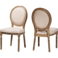 Lorellan I Beige Dining Chair, Set of 2