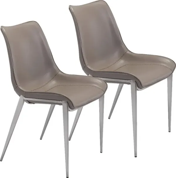 Wavell Gray Side Chair, Set of 2