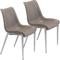 Wavell Gray Side Chair, Set of 2