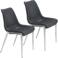 Wavell Black Walnut Side Chair, Set of 2