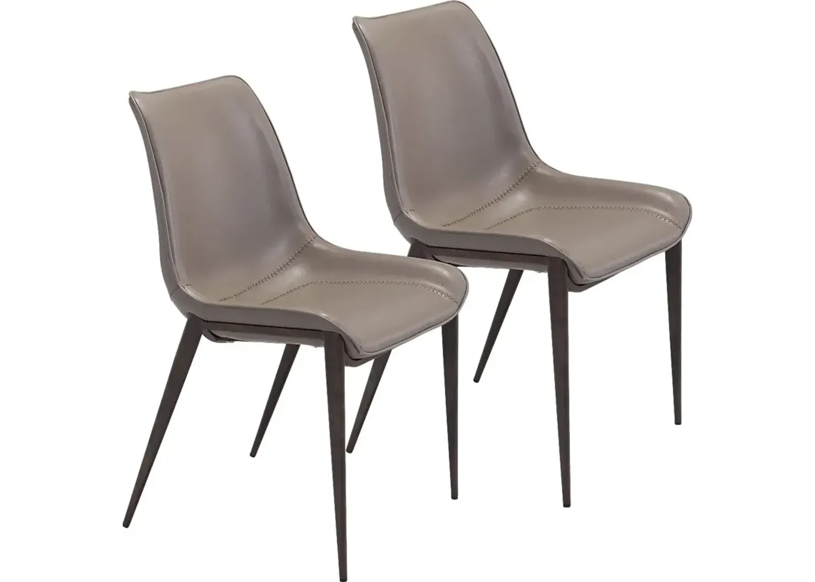 Wavell Gray Walnut Side Chair, Set of 2