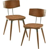 Gerritsen Brown Dining Chair, Set of 2
