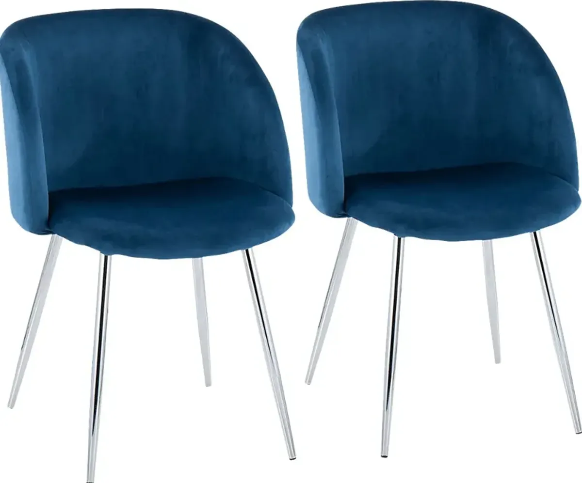 Roxton Blue Side Chair Set of 2