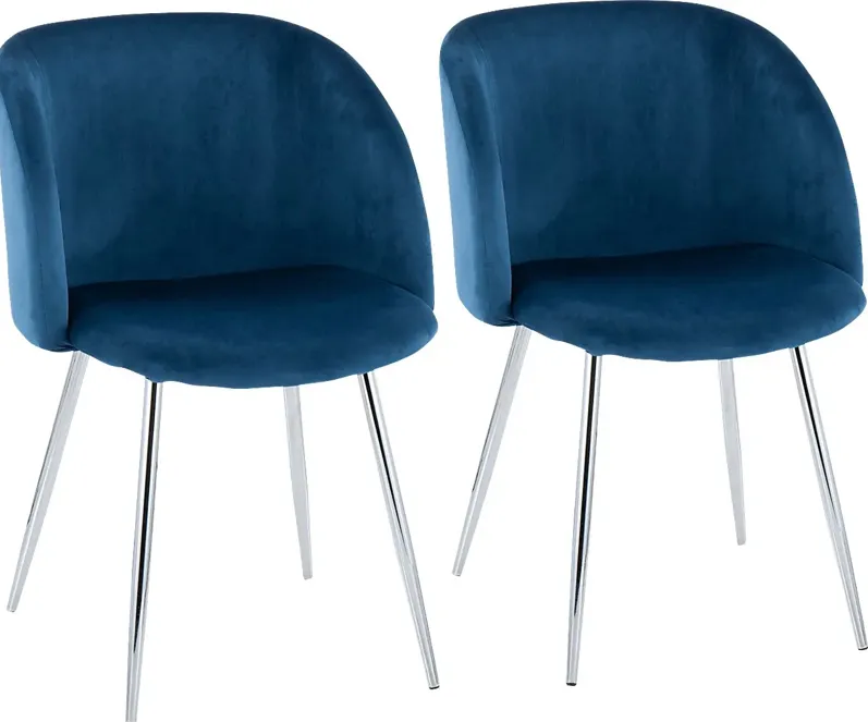 Roxton Blue Side Chair Set of 2