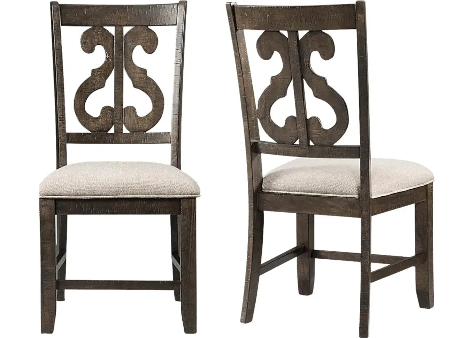 Foalgarth Brown Side Chair Set