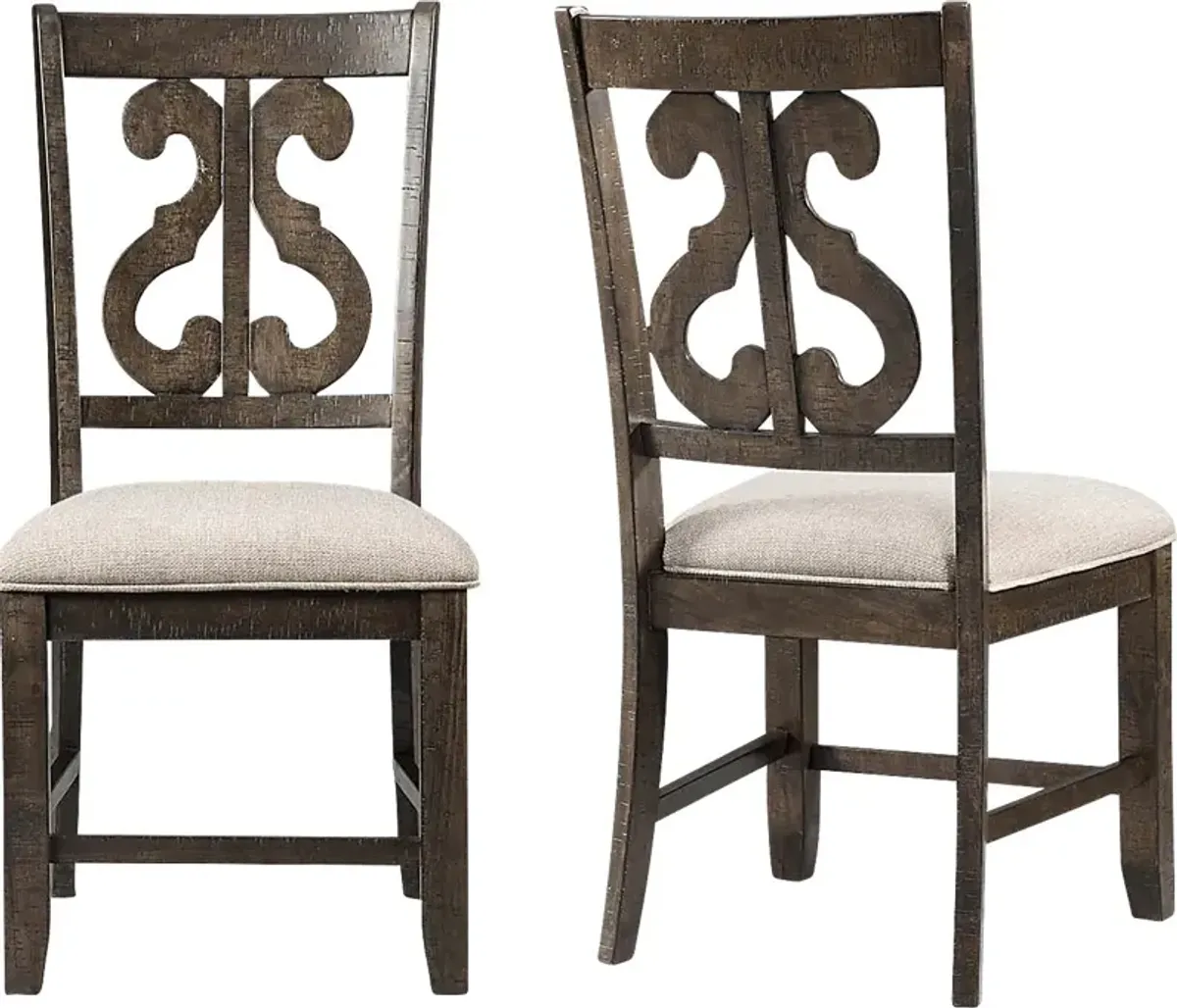 Foalgarth Brown Side Chair Set