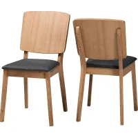 Claravista Brown Side Chair, Set of 2