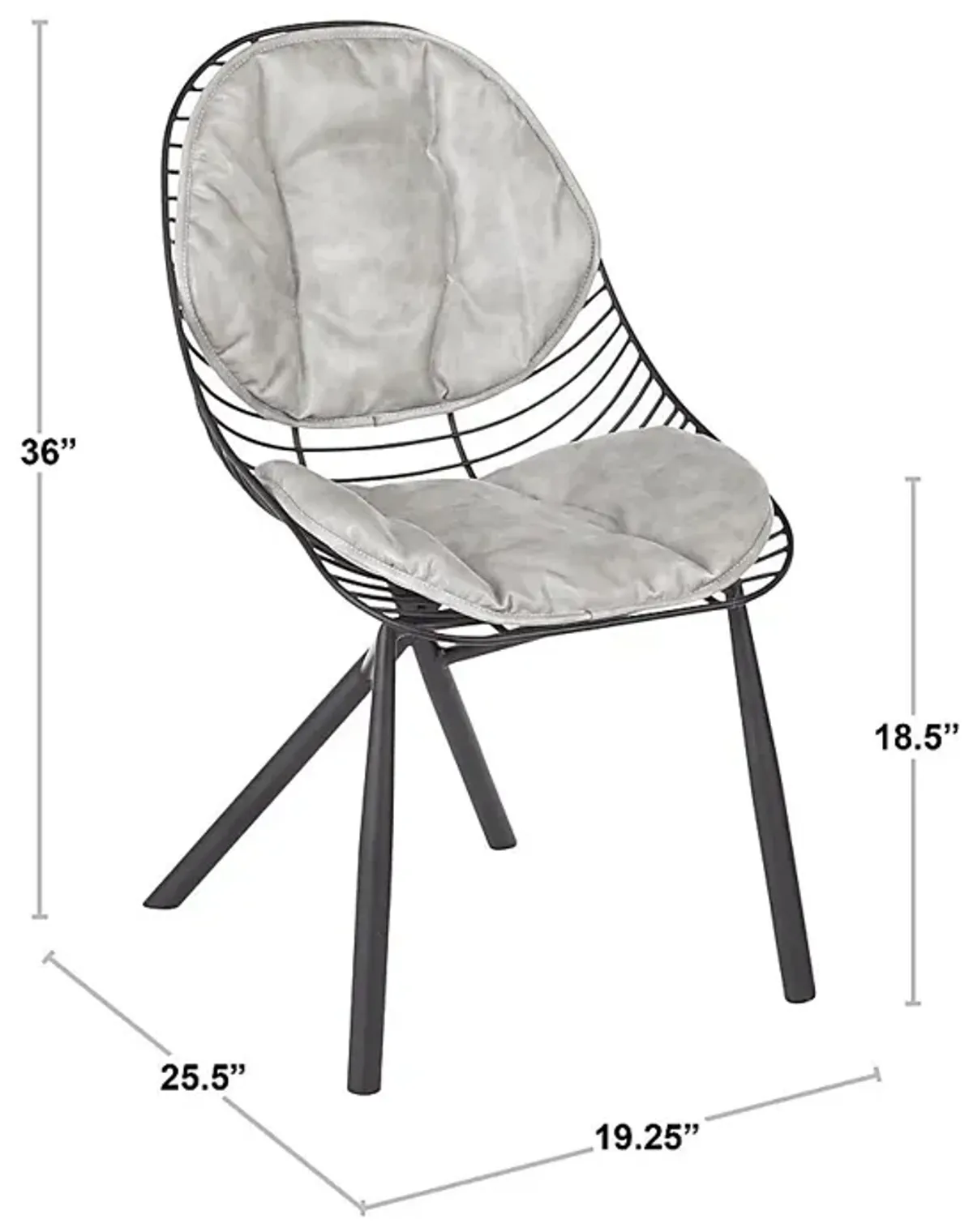 Winnifred Gray Side Chair, Set of 2