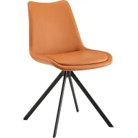 Ruyak Cognac Swivel Side Chair