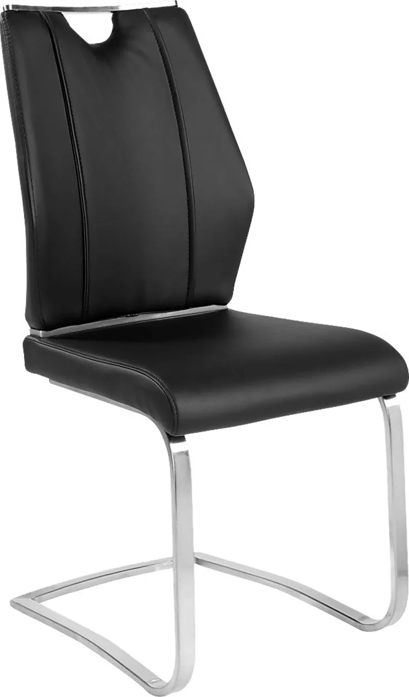 Demilo Black Side Chair, Set of 2