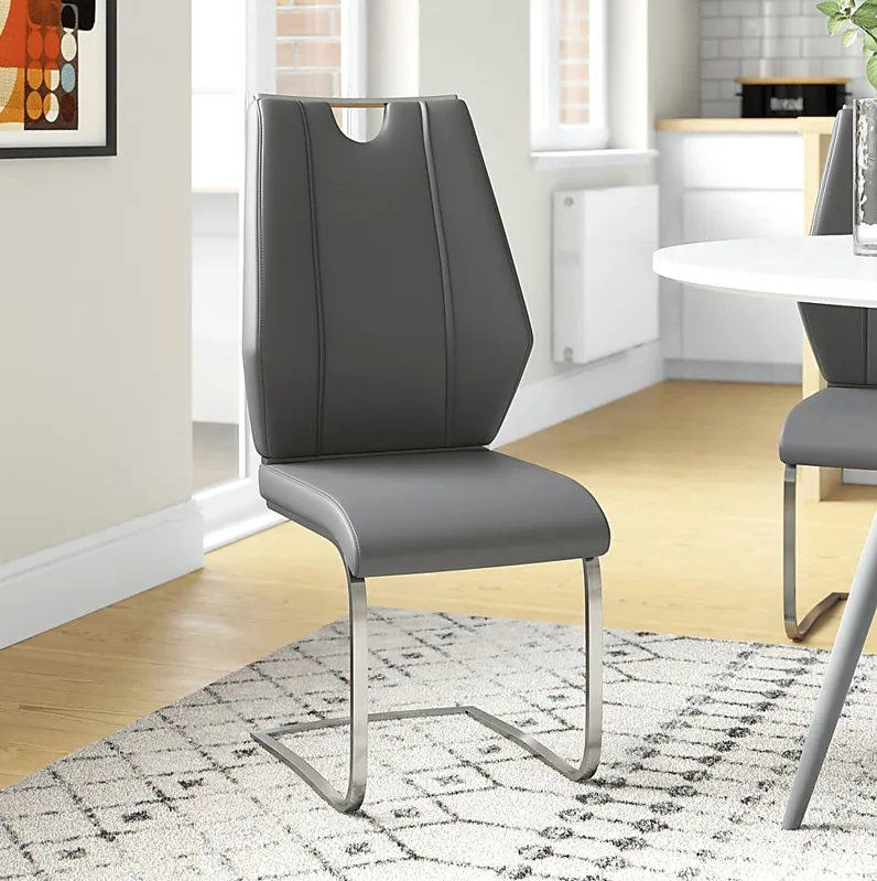 Demilo Gray Side Chair, Set of 2