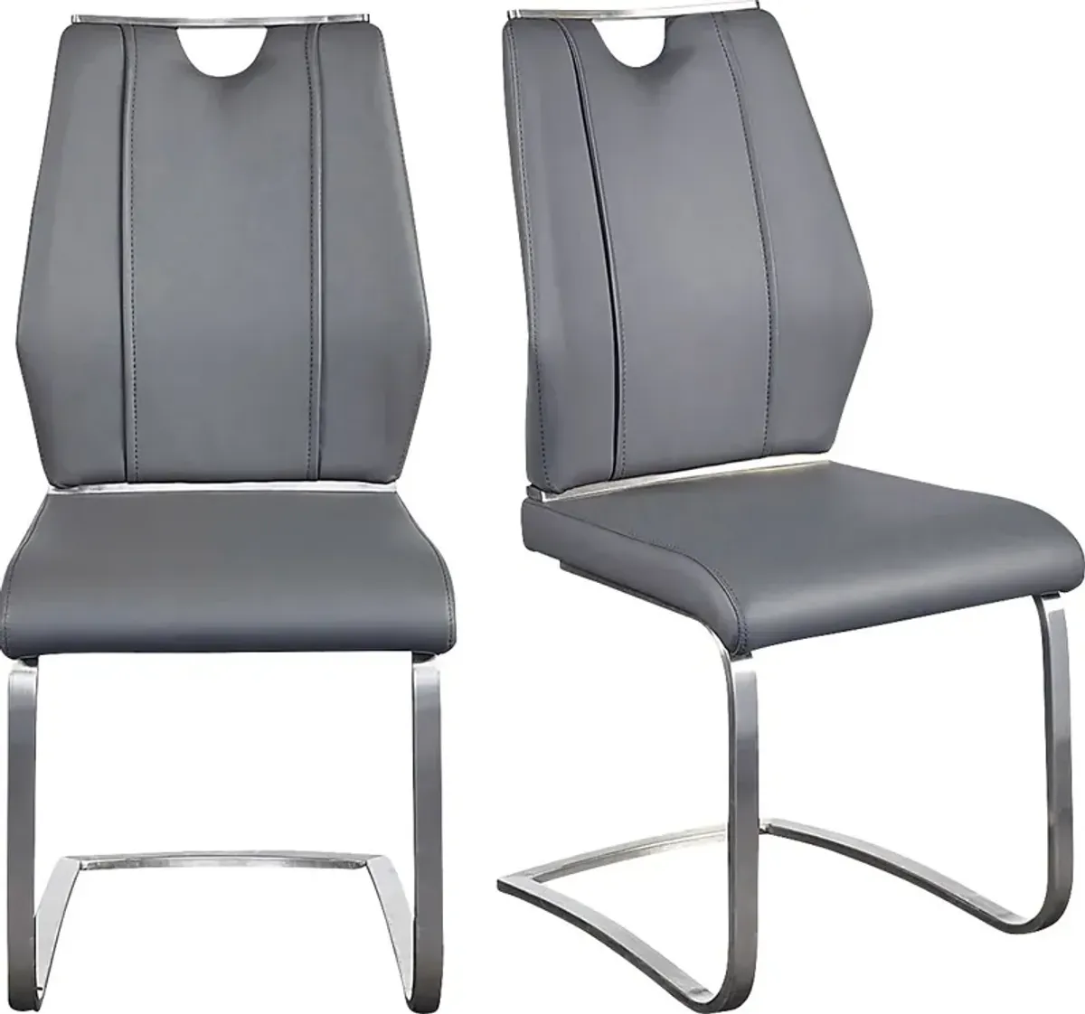 Demilo Gray Side Chair, Set of 2