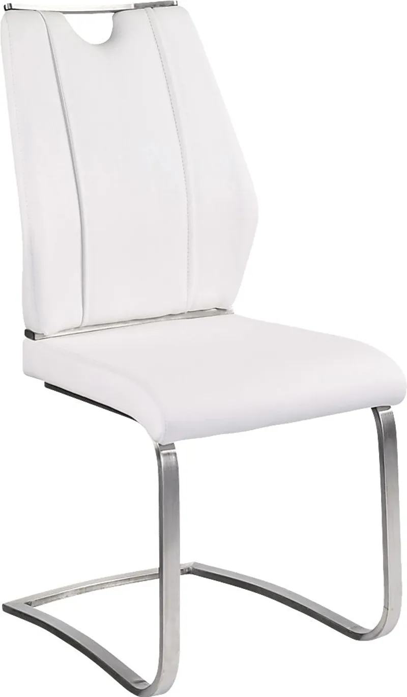 Demilo White Side Chair, Set of 2