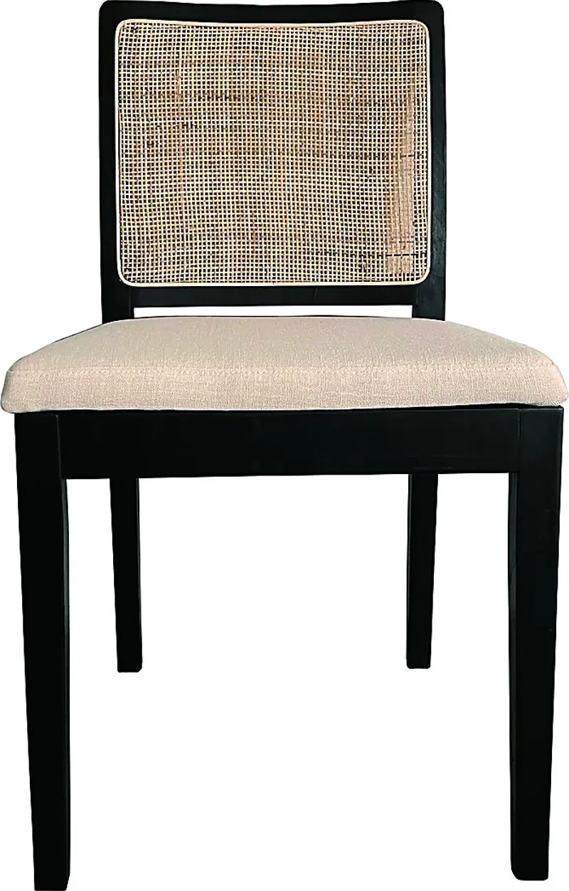 Logarto Black Side Chair, Set of 2