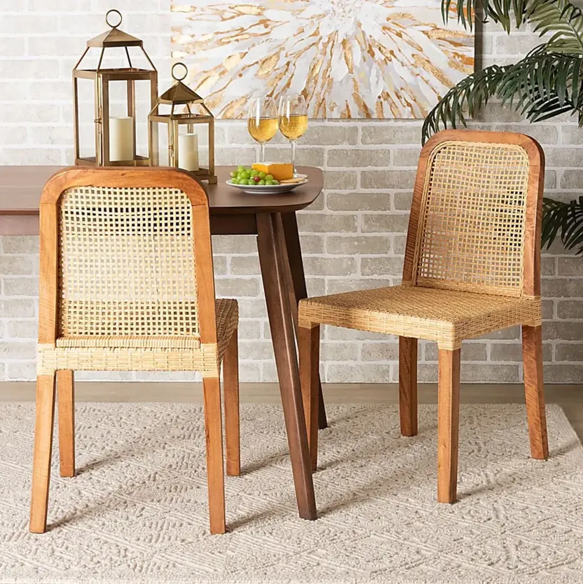 Basian Brown Side Chair, Set of 2