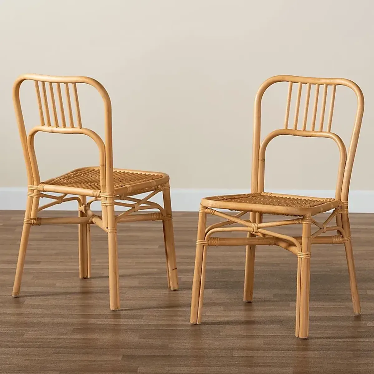 Ivyan Brown Side Chair, Set of 2