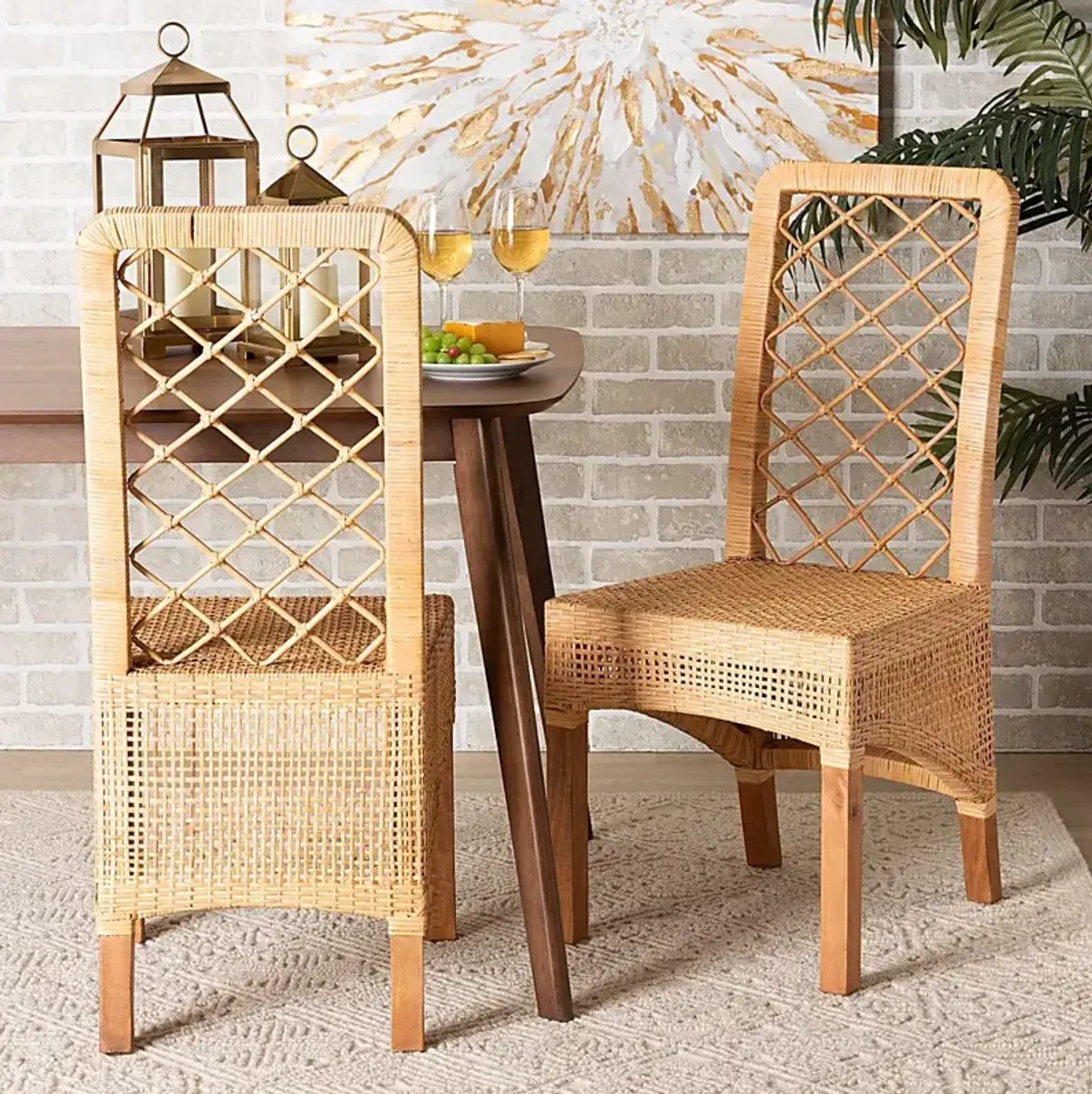 Aliono Brown Side Chair, Set of 2