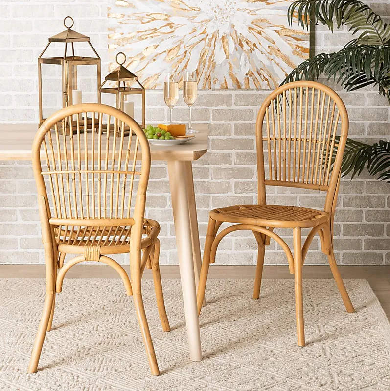 Werling Brown Side Chair, Set of 2