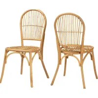 Werling Brown Side Chair Set of 2