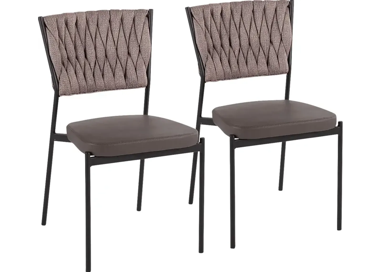 Portola Gem Brown Side Chair, Set of 2