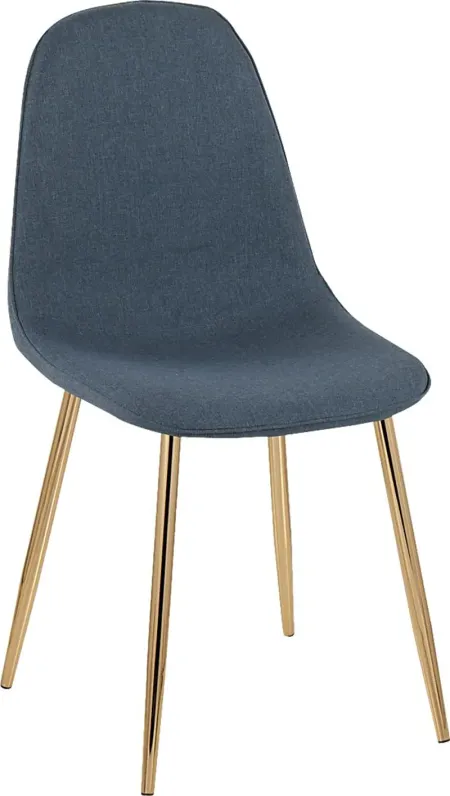 Faye Lane V Blue Side Chair, Set of 2