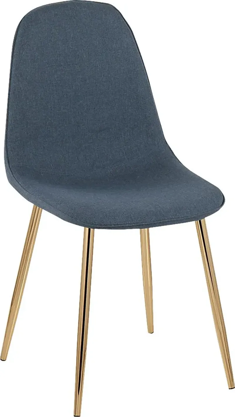 Faye Lane V Blue Side Chair, Set of 2