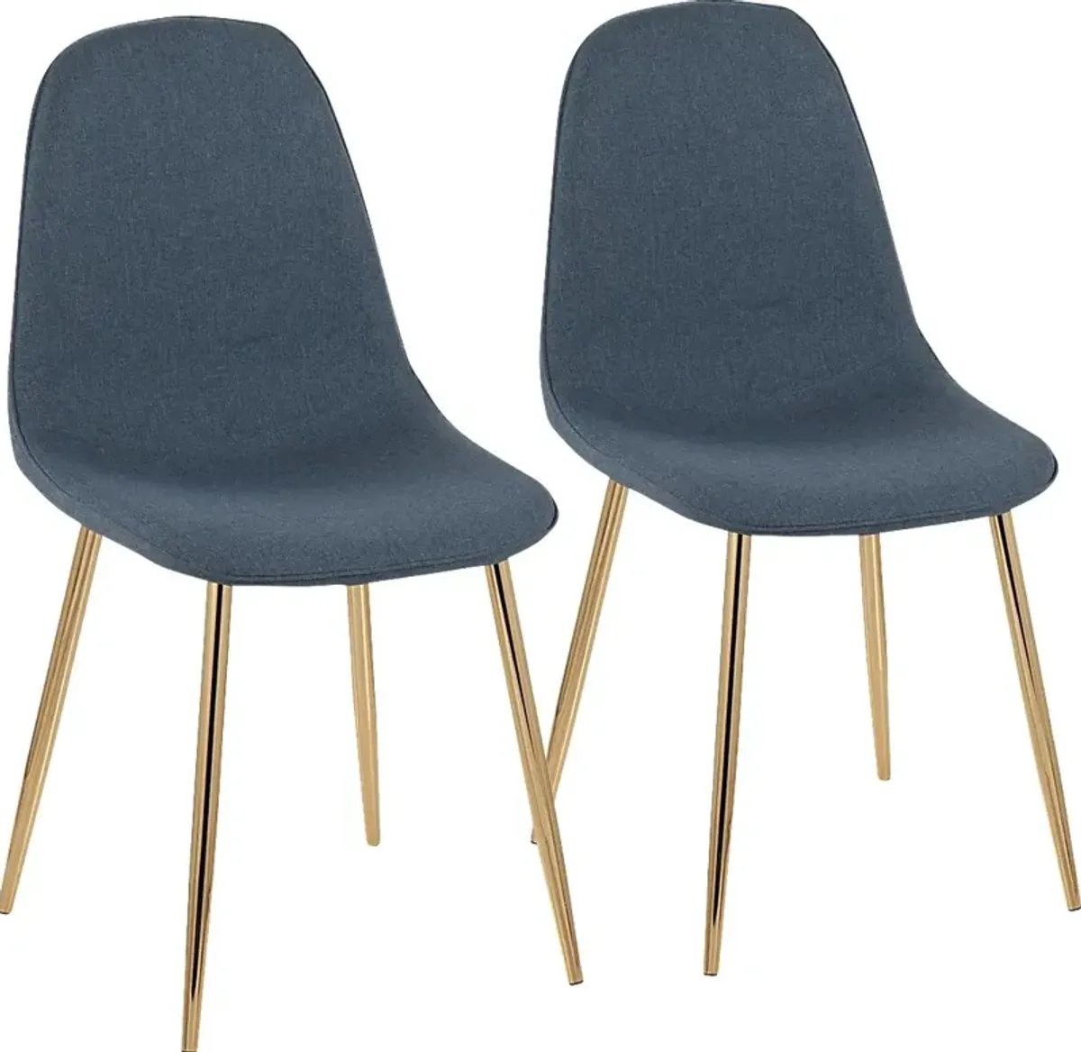 Faye Lane V Blue Side Chair, Set of 2