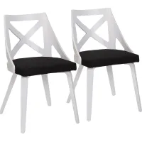 Lauber I Black Side Chair Set of 2