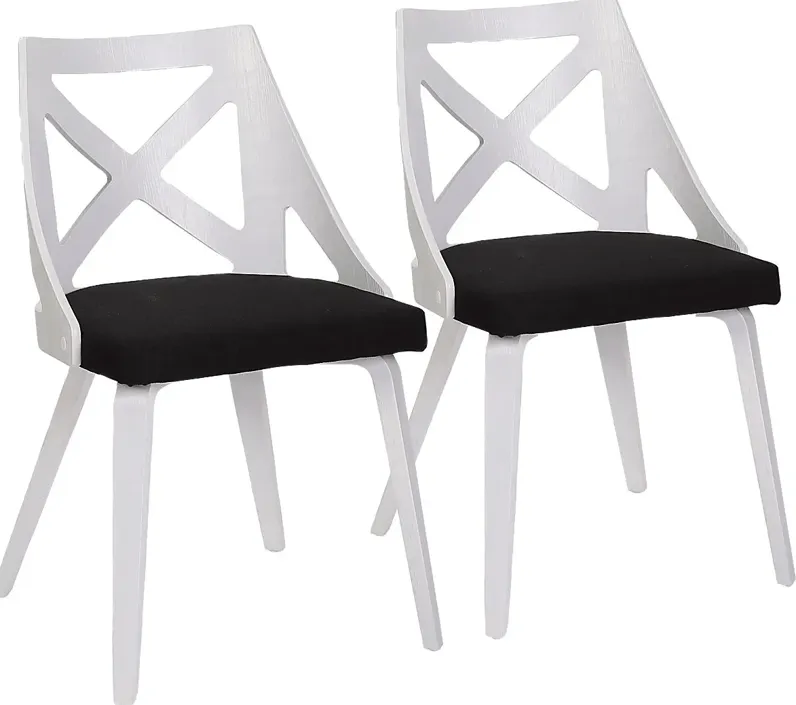 Lauber I Black Side Chair Set of 2