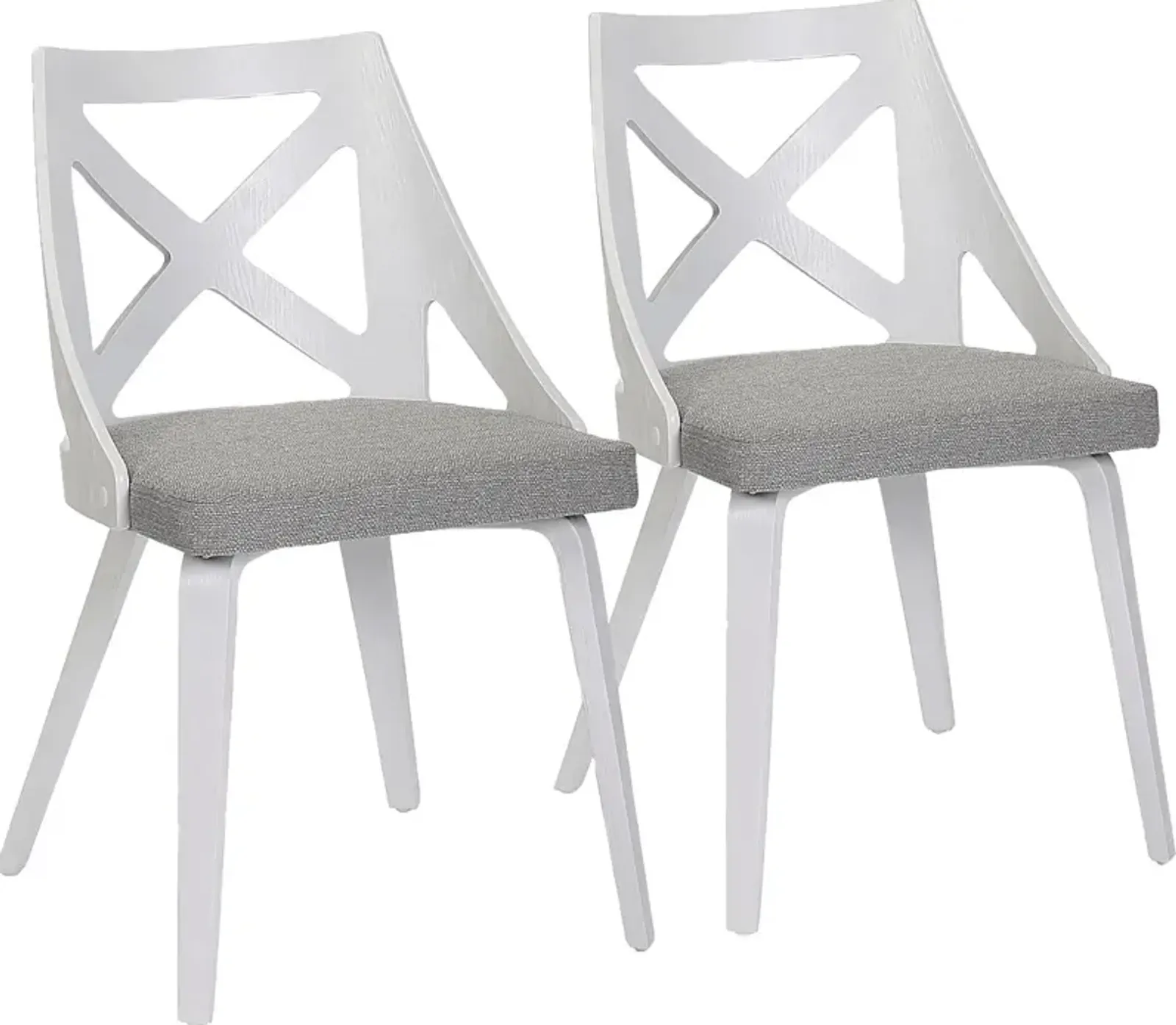 Lauber I Gray Side Chair Set of 2